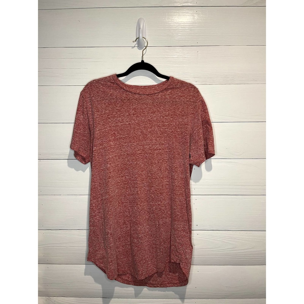CARBON Red Heather T-Shirt, Mens Medium